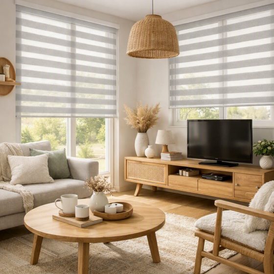 Day & Night blinds – often called zebra blinds or vision blinds Glasgow Scotland