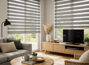 Day & Night blinds – often called zebra blinds or vision blinds Glasgow Scotland