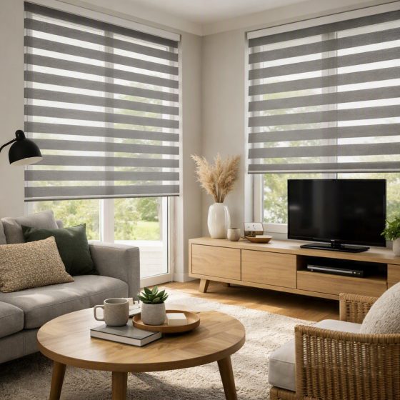 Day & Night blinds – often called zebra blinds or vision blinds Glasgow Scotland